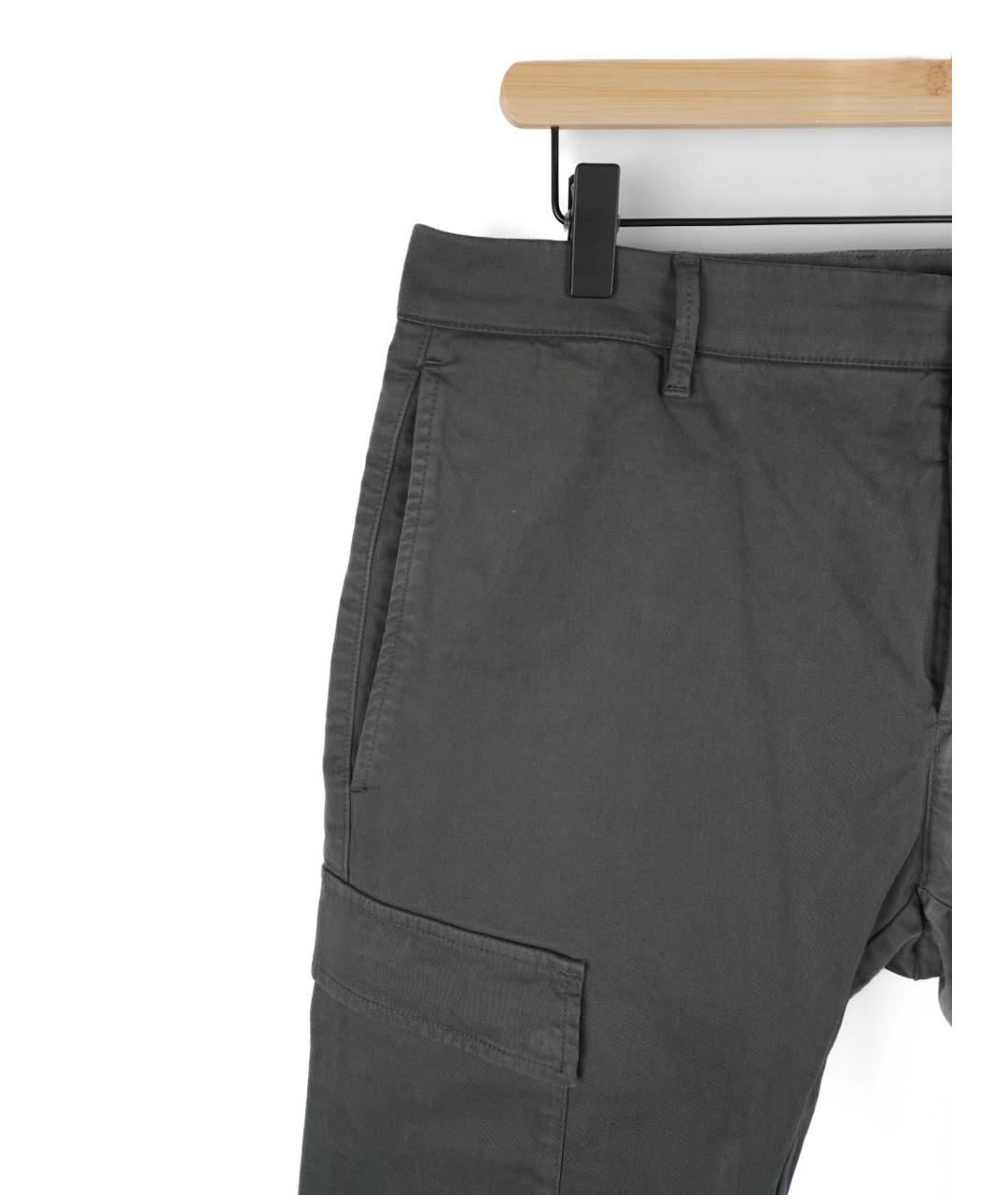 CP COMPANY Антрацитовые хлопковые повседневные брюки, фото 3