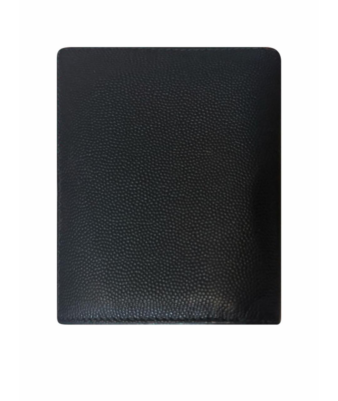 FERRAGAMO Черный кожаный кошелек, фото 1