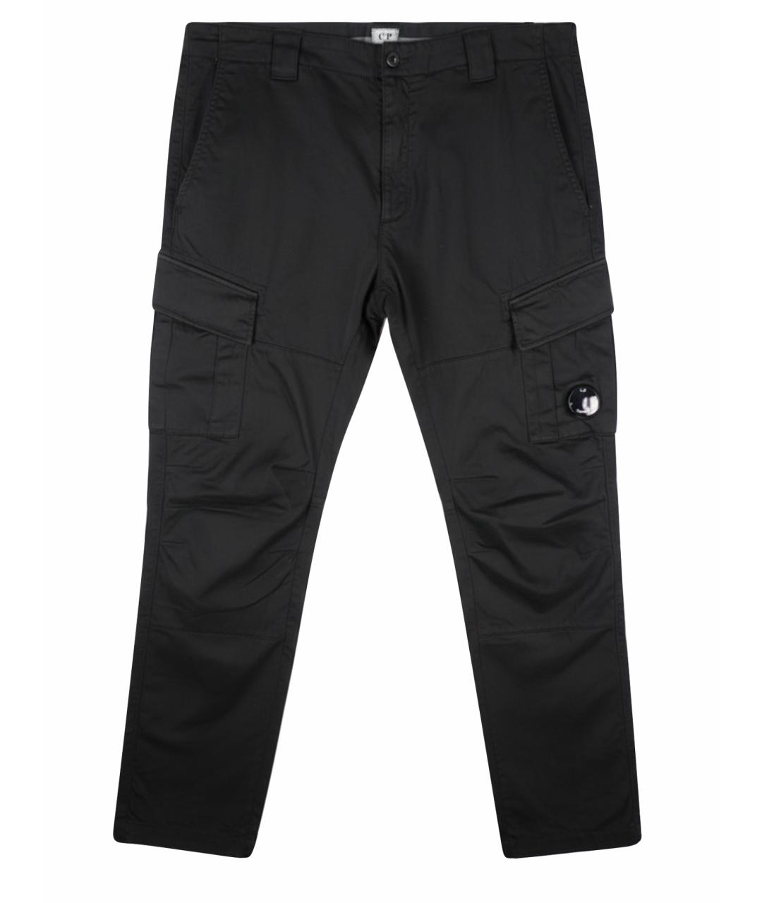 CP COMPANY Черные хлопковые повседневные брюки, фото 1
