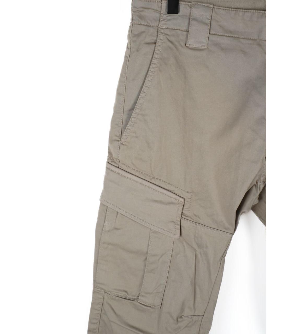 CP COMPANY Бежевые хлопковые повседневные брюки, фото 3