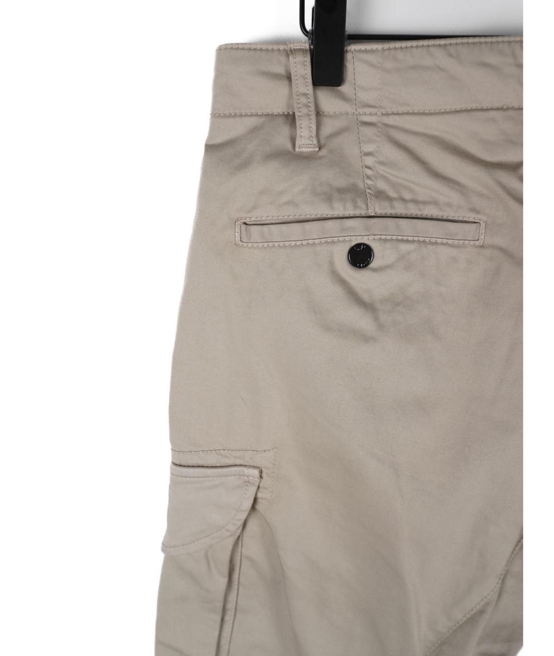 CP COMPANY Бежевые хлопковые повседневные брюки, фото 4