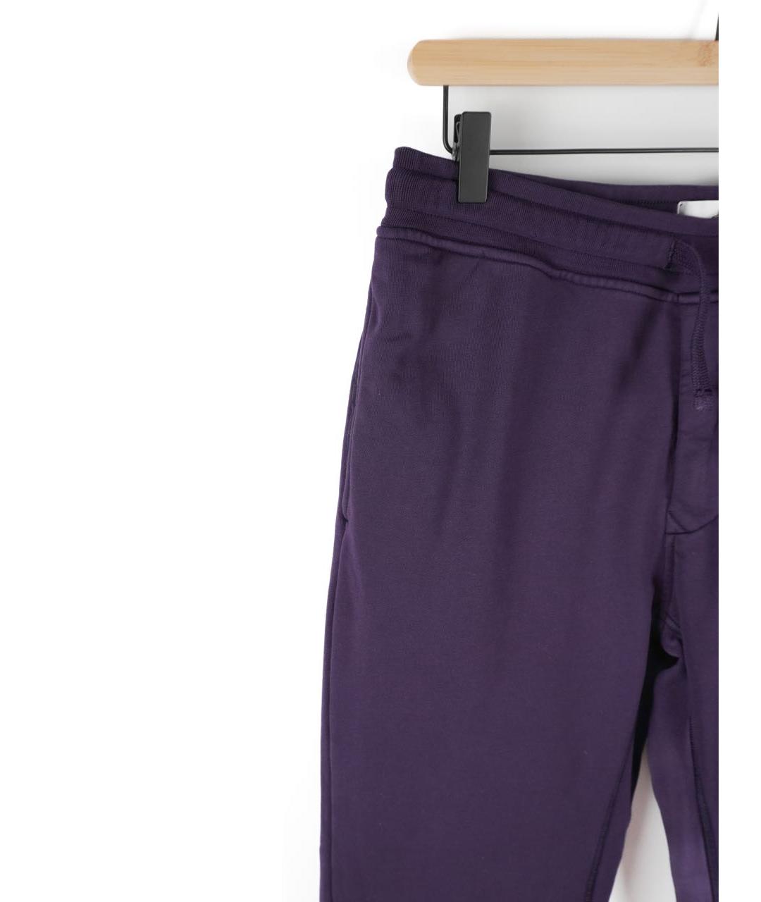 STONE ISLAND Фиолетовые хлопковые повседневные брюки, фото 3