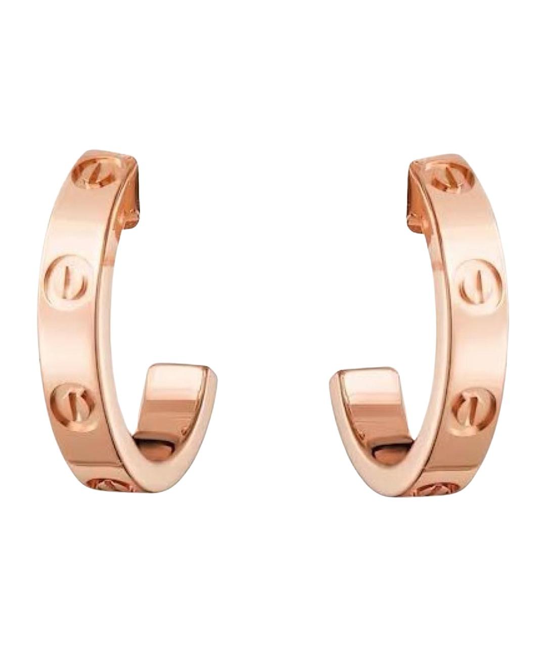 CARTIER Золотые серьги из розового золота, фото 1