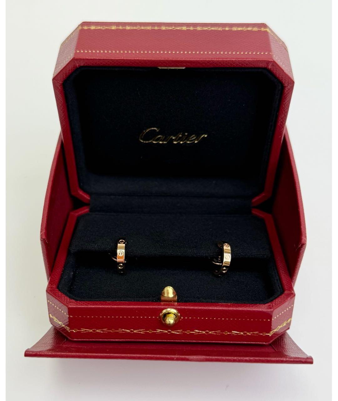 CARTIER Золотые серьги из розового золота, фото 3