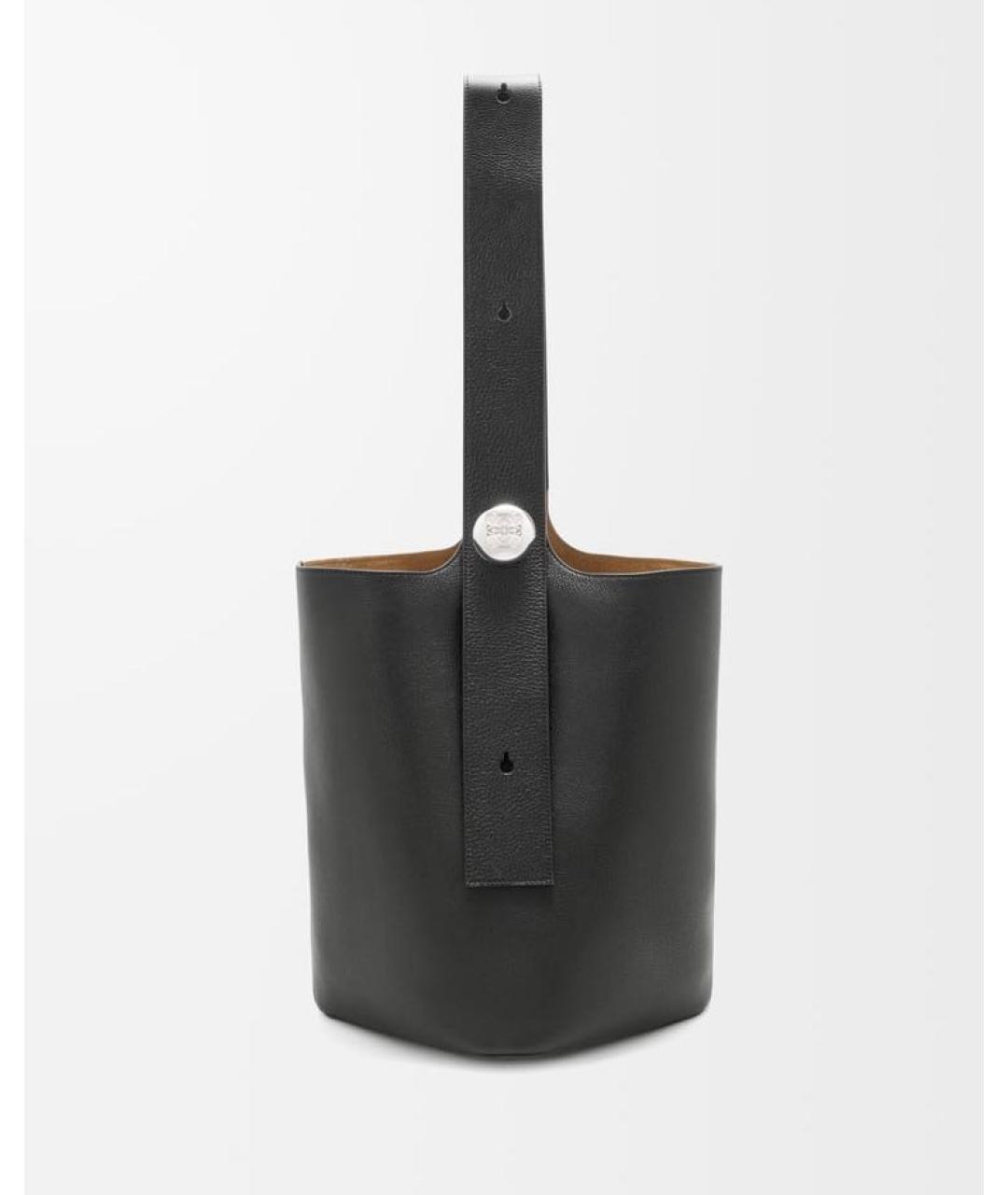 LOEWE Черная кожаная сумка через плечо, фото 4