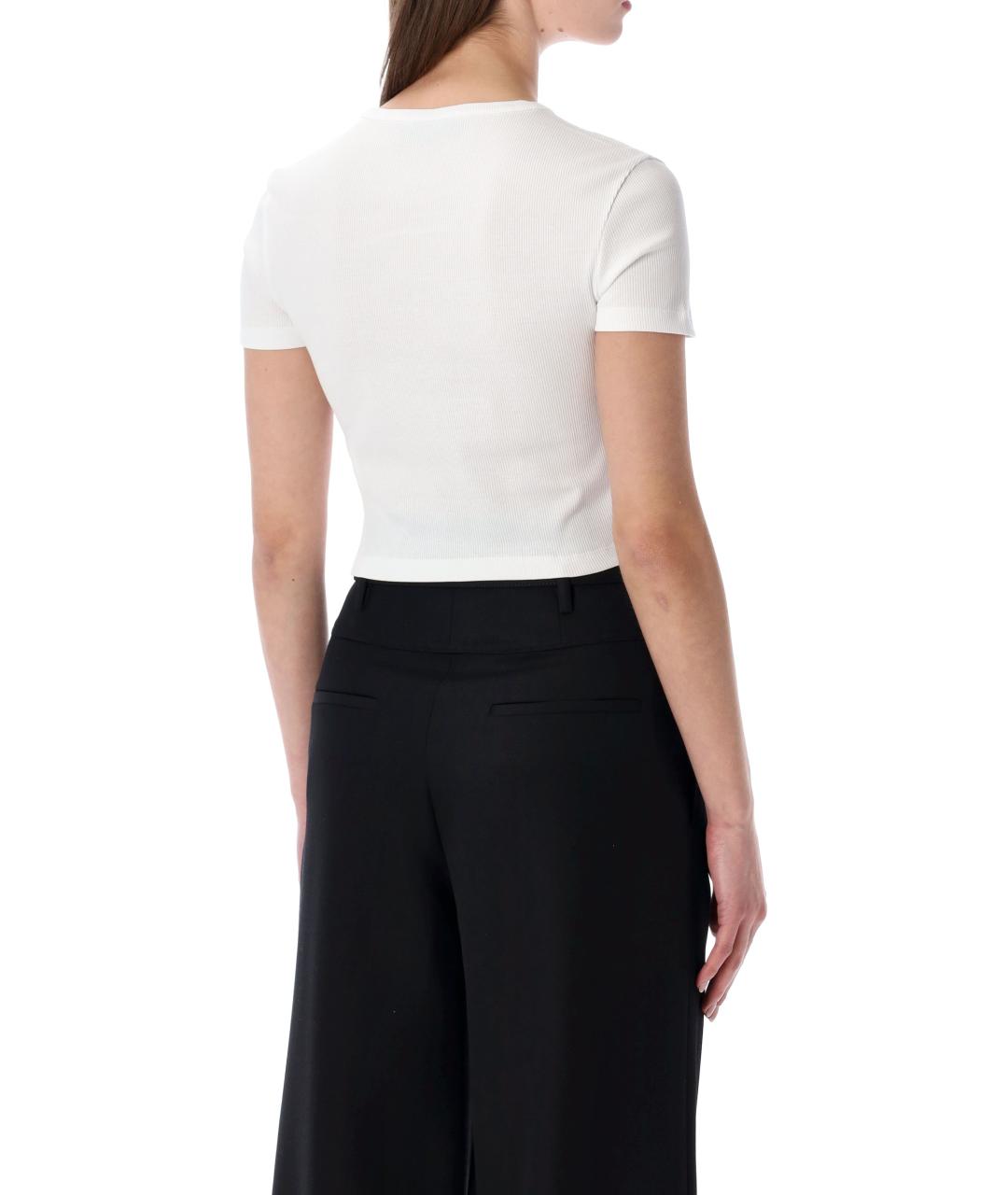 FENDI Белая хлопковая футболка, фото 2