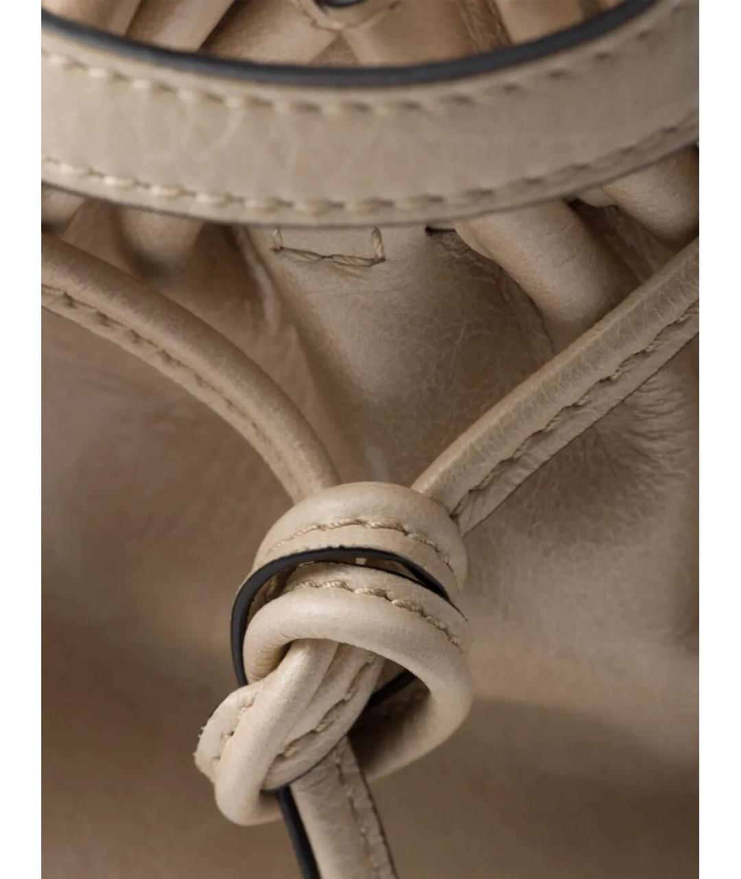 PRADA Бежевая кожаная сумка через плечо, фото 4