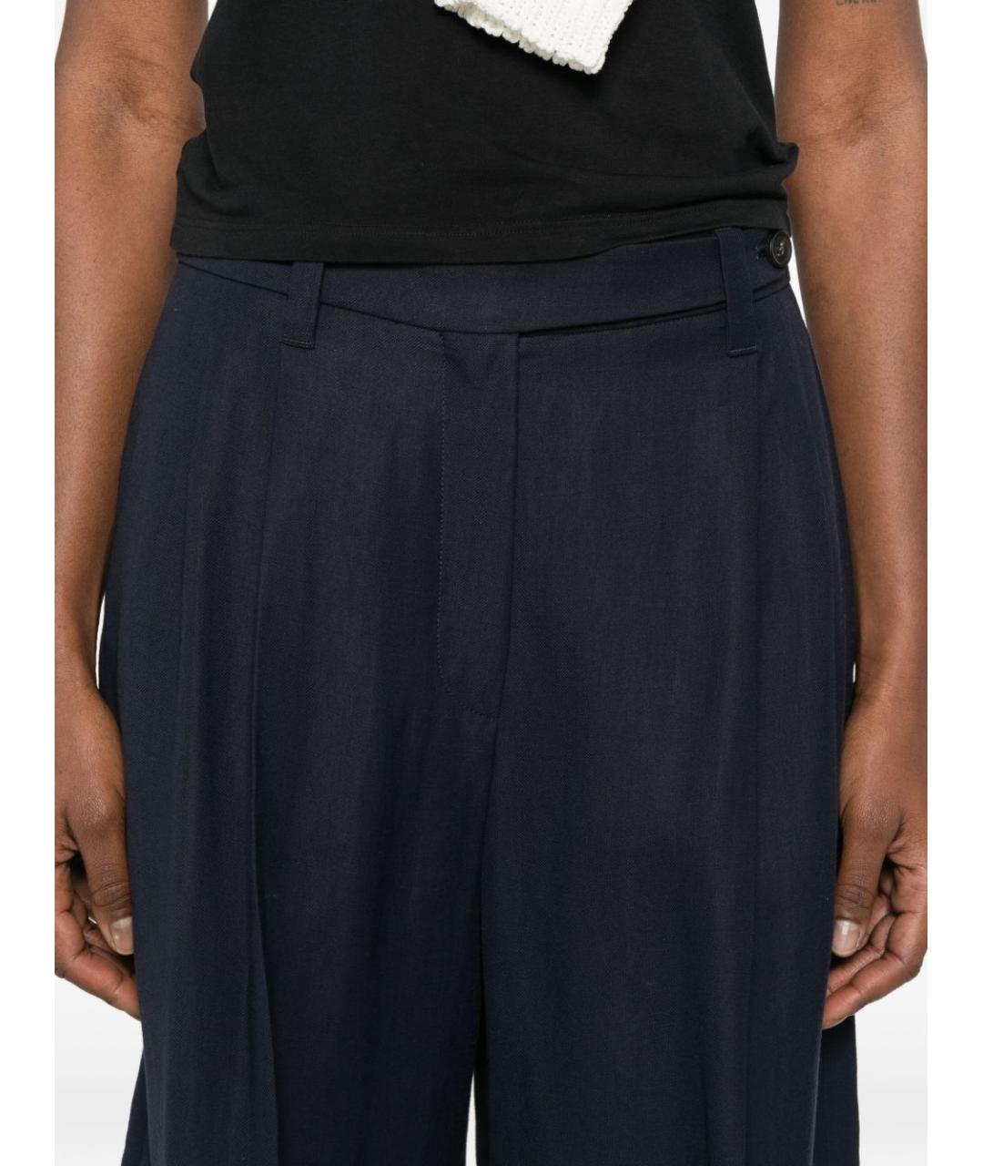 BRUNELLO CUCINELLI Синие вискозные шорты, фото 5