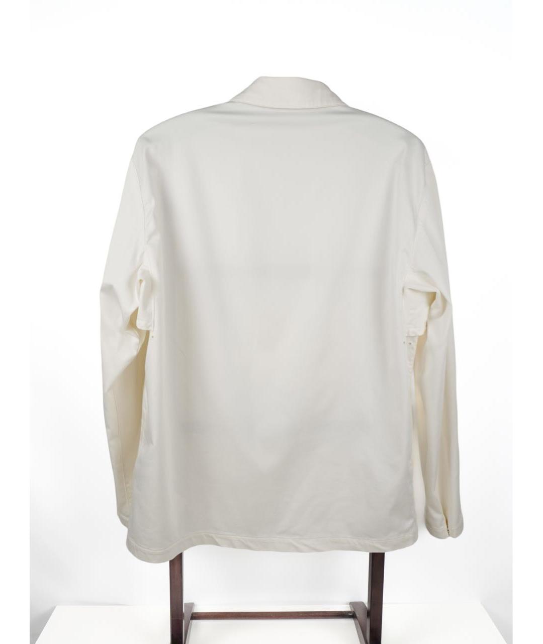 STONE ISLAND Белая хлопковая куртка, фото 2