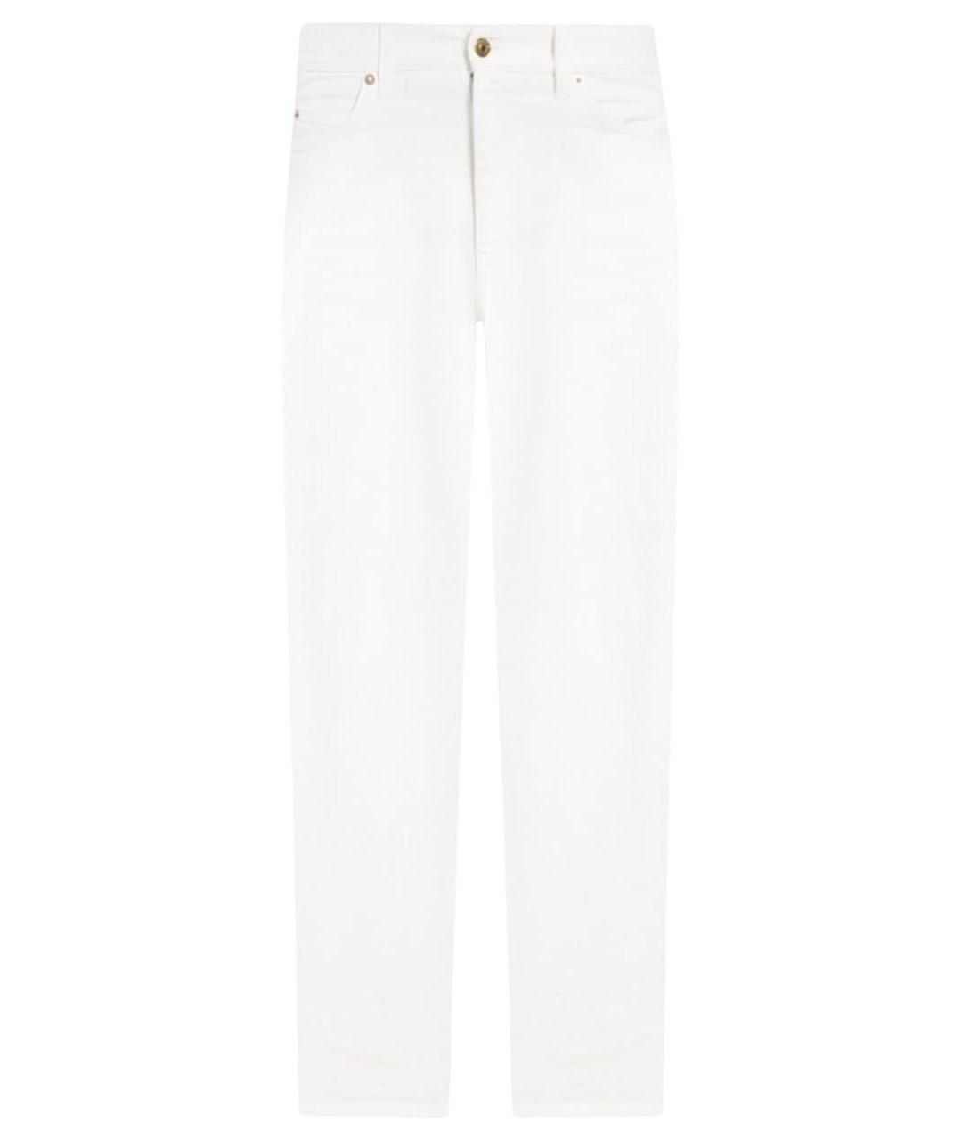 GUCCI Белые хлопко-эластановые прямые джинсы, фото 1