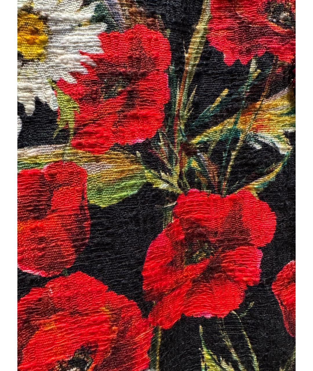 DOLCE&GABBANA Мульти хлопковое повседневное платье, фото 4