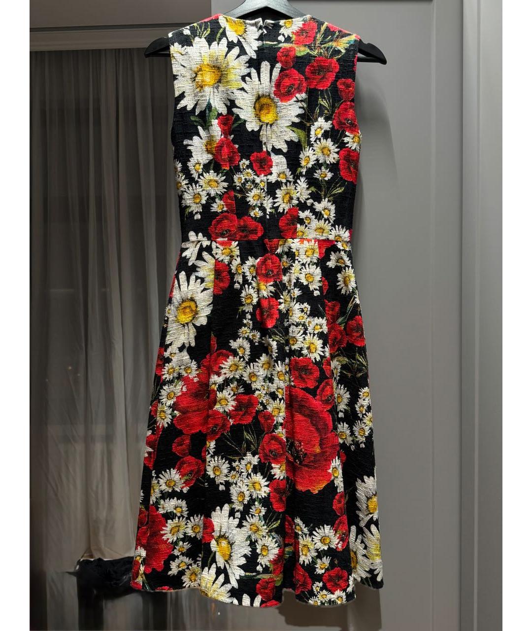 DOLCE&GABBANA Мульти хлопковое повседневное платье, фото 2