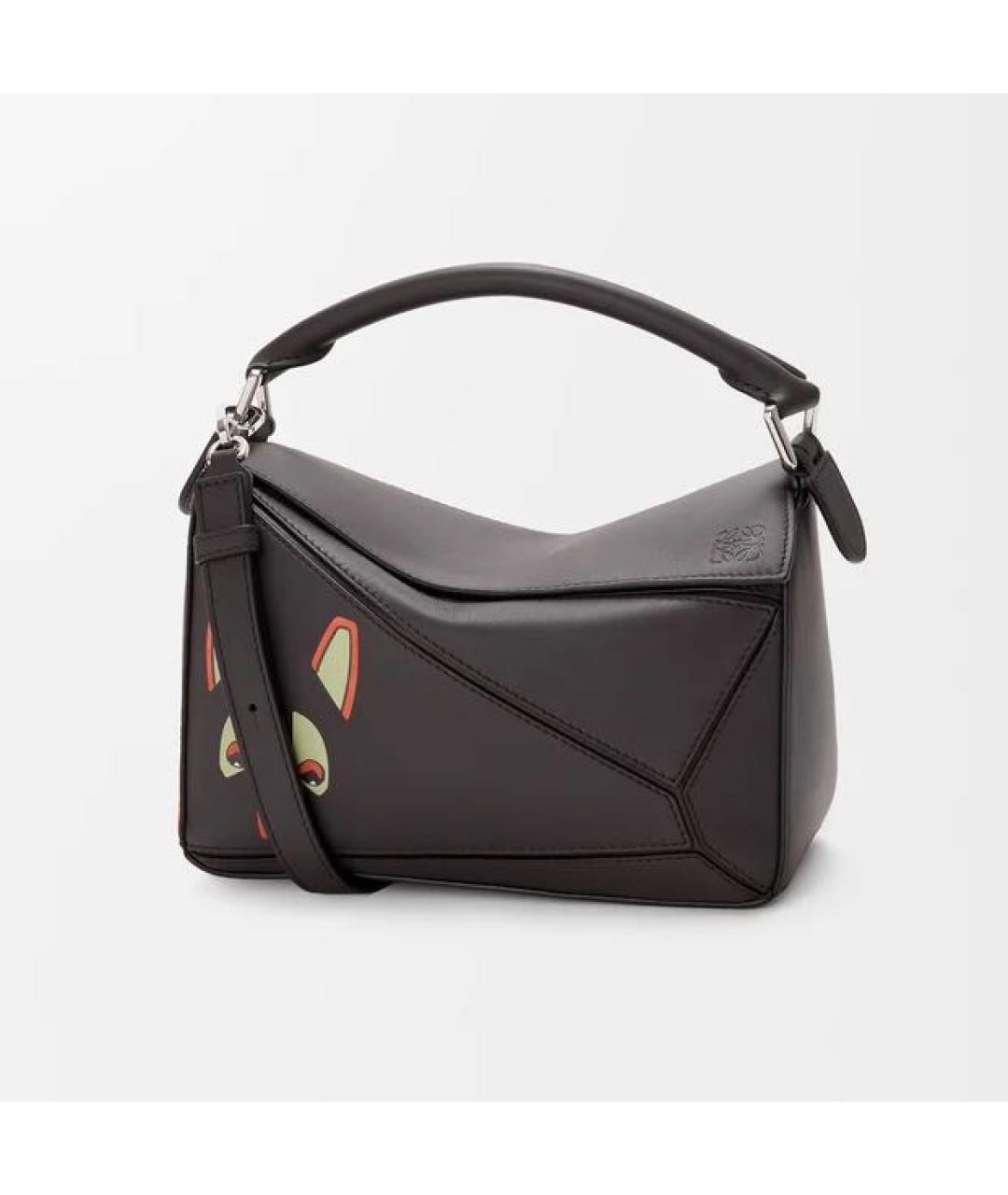 LOEWE Коричневая кожаная сумка с короткими ручками, фото 6