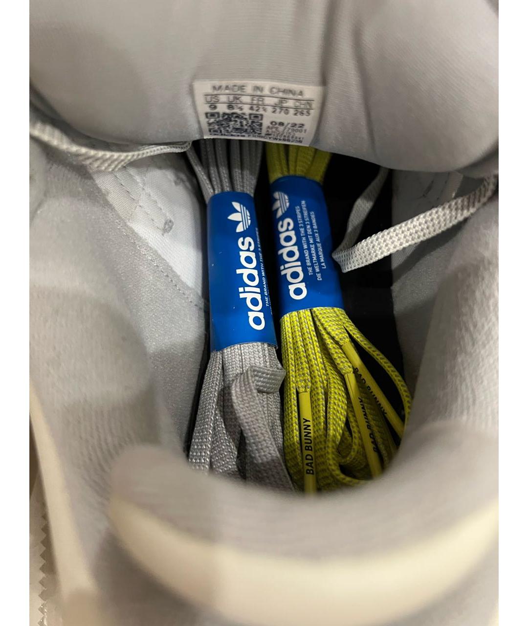 ADIDAS Белые кожаные низкие кроссовки / кеды, фото 5