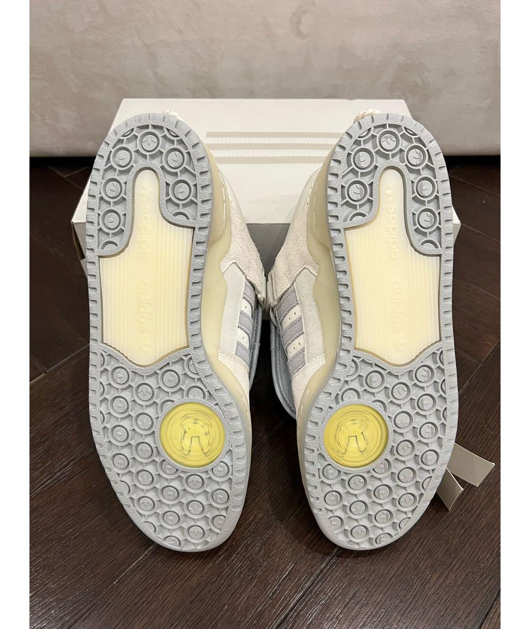 ADIDAS Белые кожаные низкие кроссовки / кеды, фото 6