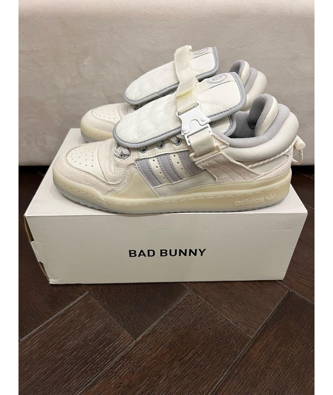 ADIDAS Белые кожаные низкие кроссовки / кеды, фото 9