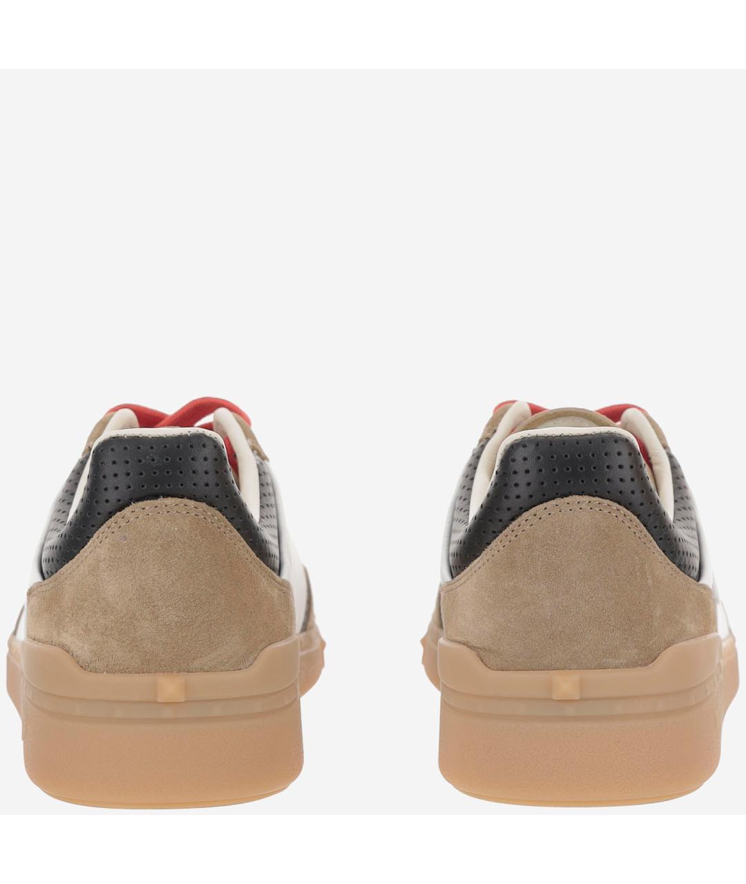 VALENTINO Мульти кожаные низкие кроссовки / кеды, фото 4