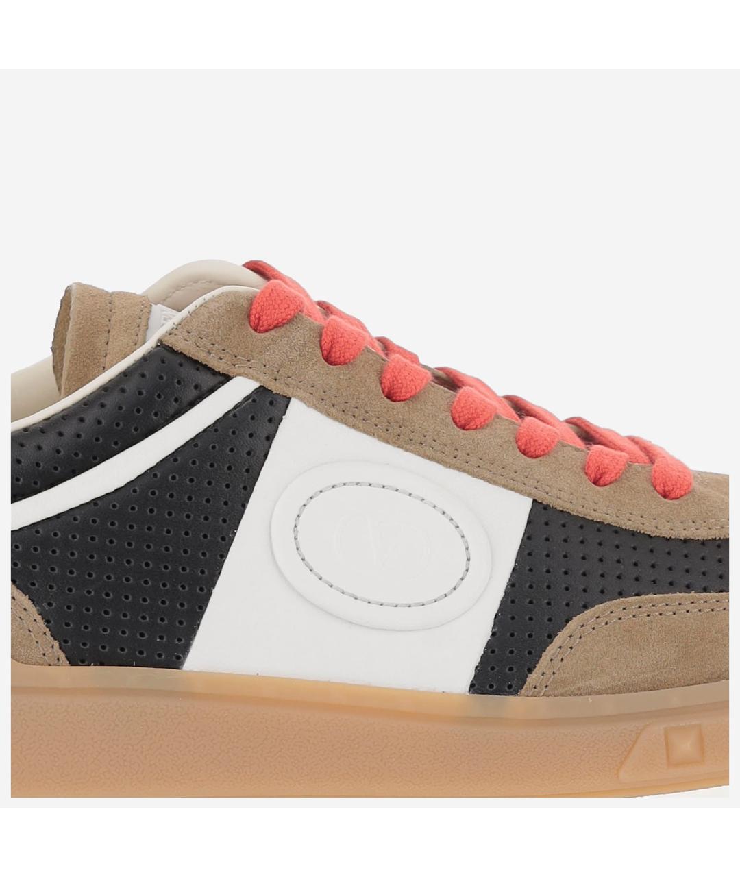 VALENTINO Мульти кожаные низкие кроссовки / кеды, фото 5