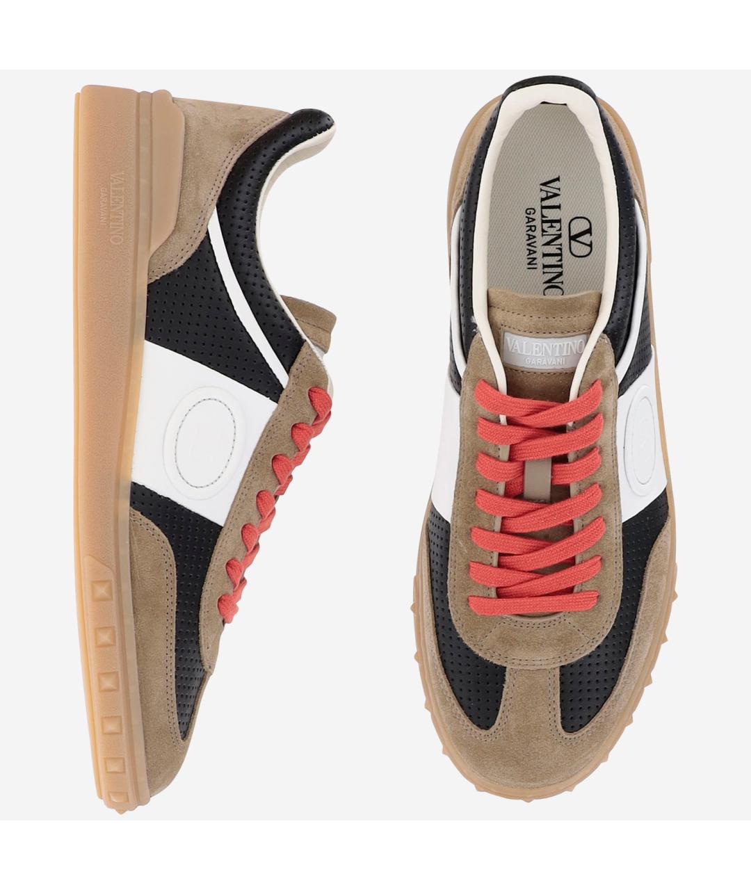 VALENTINO Мульти кожаные низкие кроссовки / кеды, фото 2