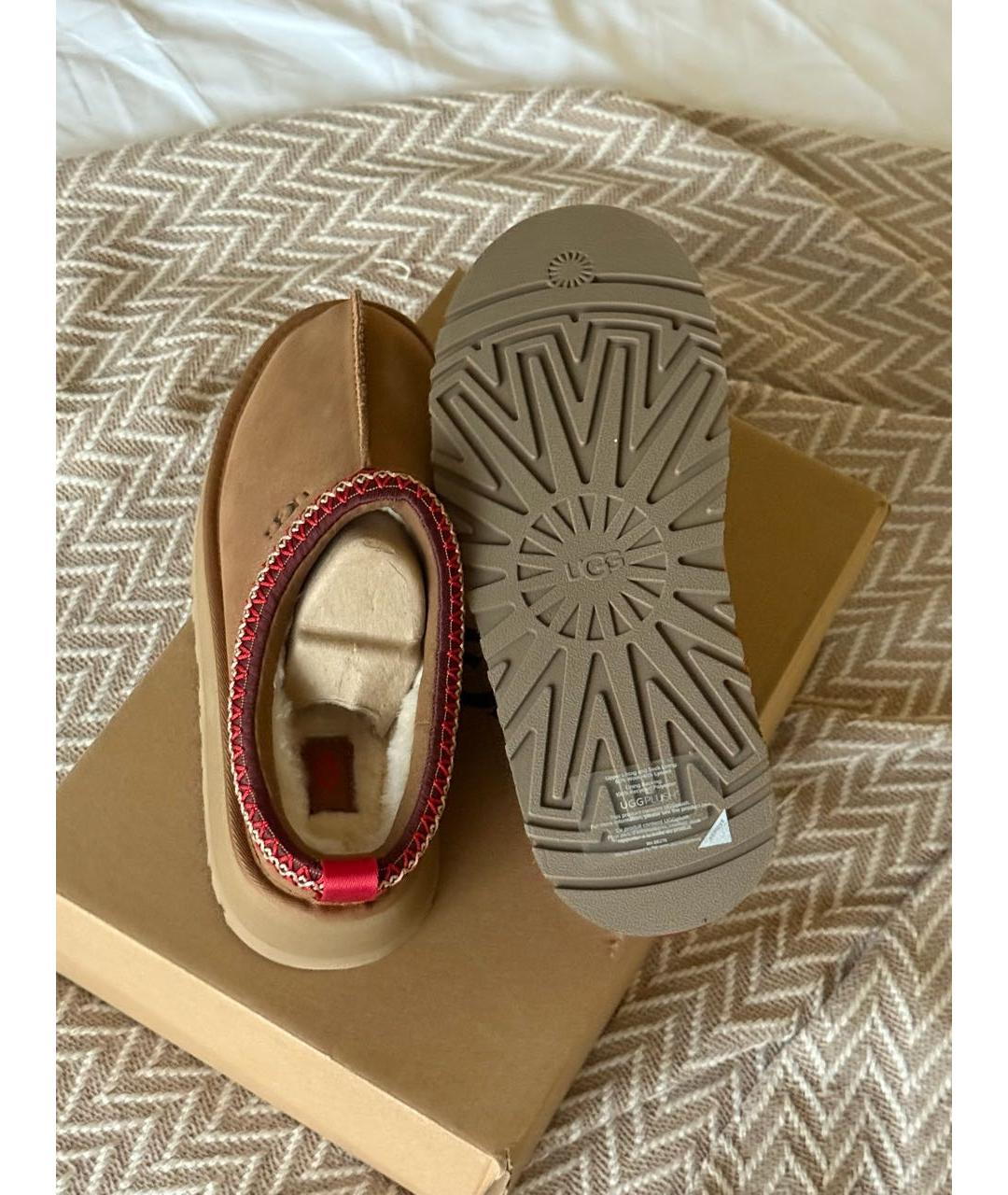 UGG AUSTRALIA Коричневые замшевые ботинки, фото 5