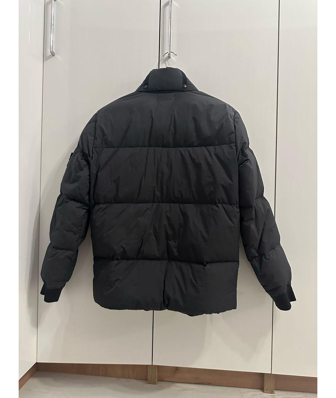 STONE ISLAND Антрацитовый полиамидовый пуховик, фото 2