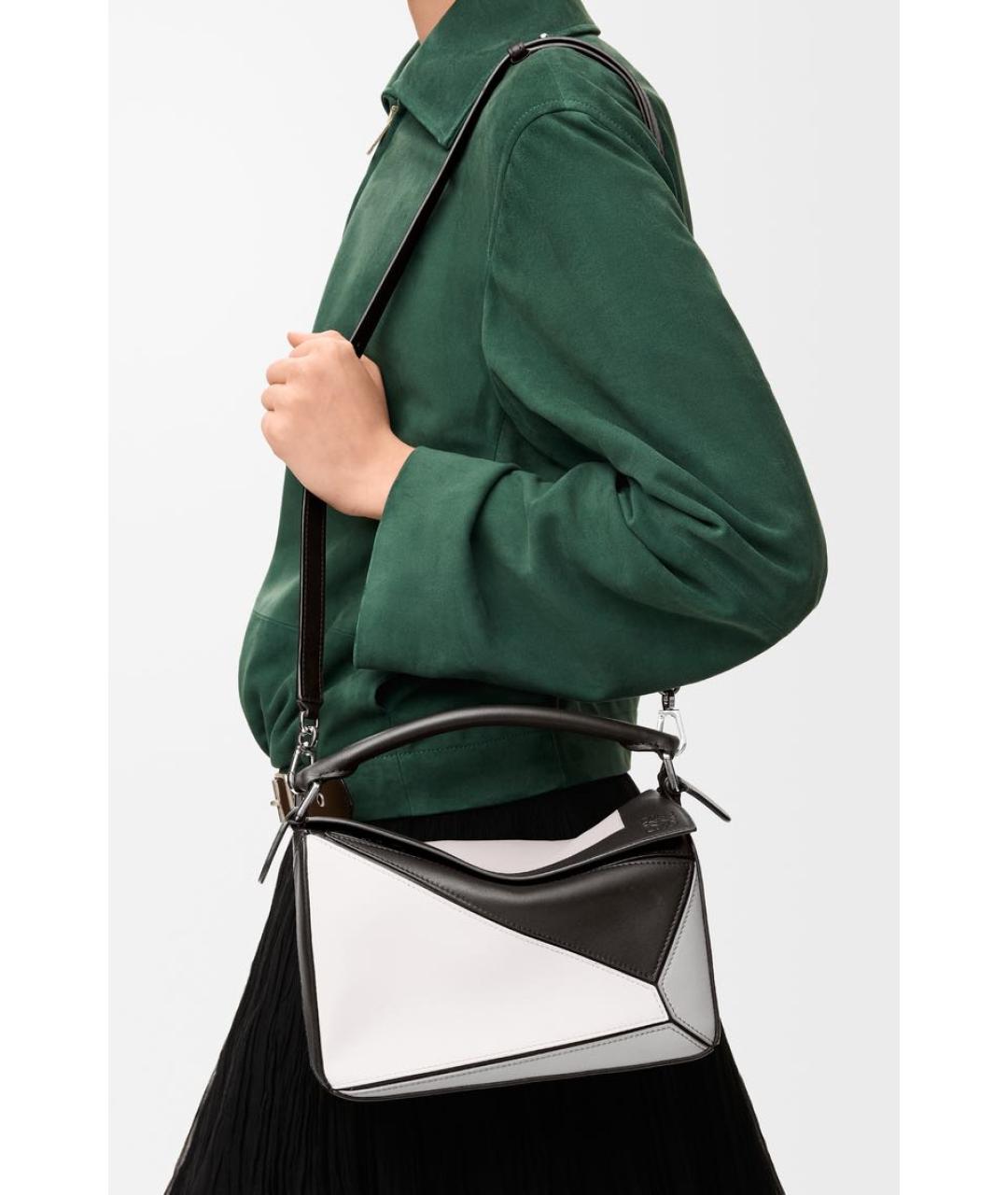 LOEWE Серая кожаная сумка через плечо, фото 3