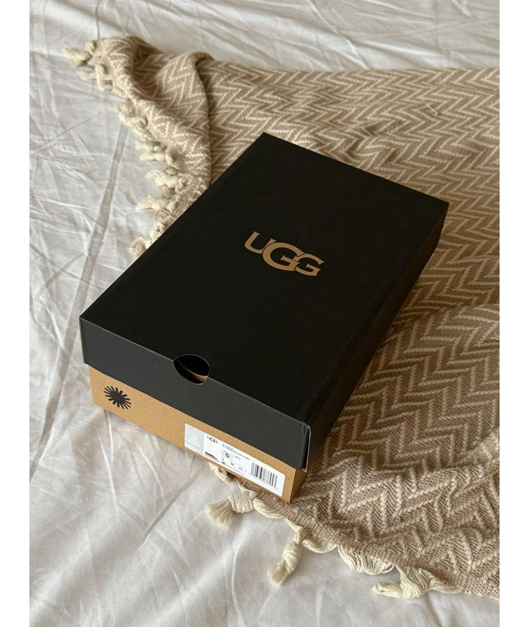 UGG AUSTRALIA Коричневые замшевые ботинки, фото 8