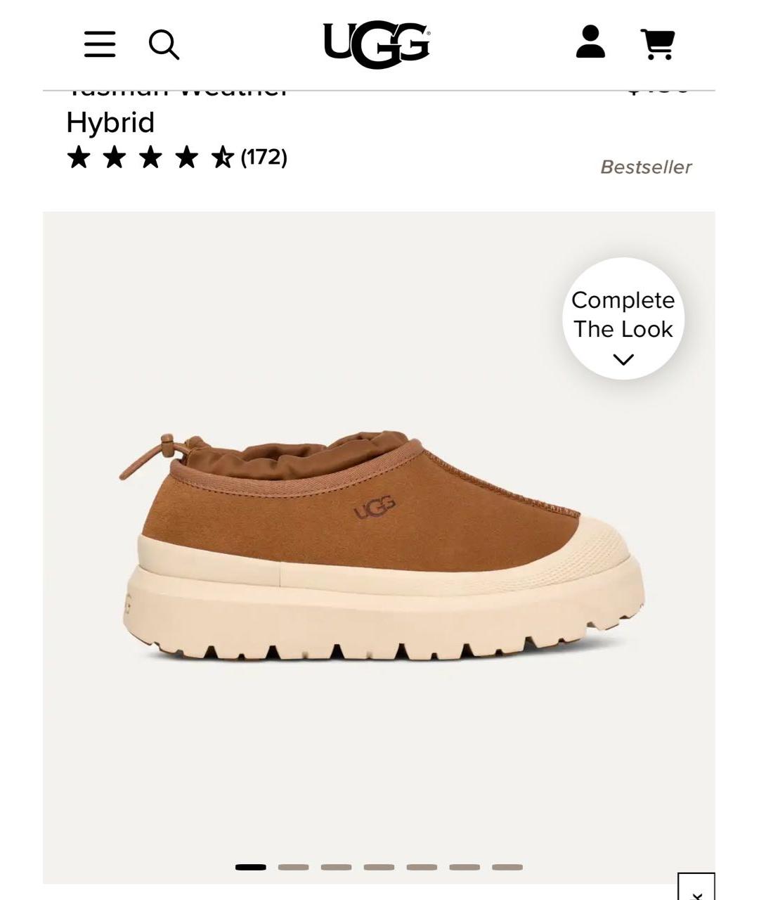 UGG AUSTRALIA Коричневые замшевые ботинки, фото 9