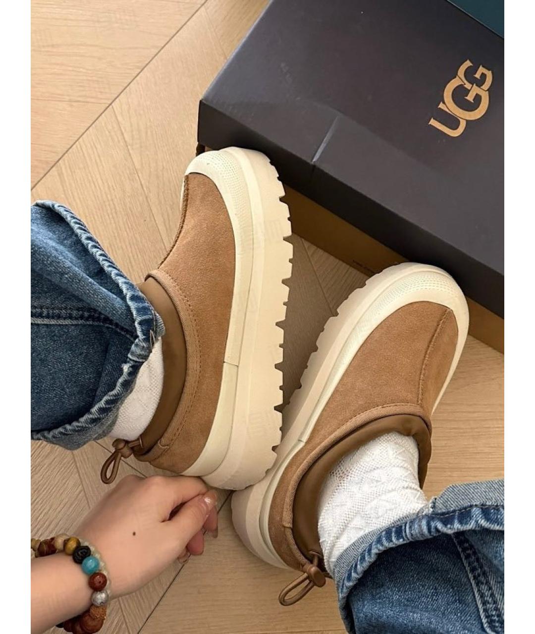 UGG AUSTRALIA Коричневые замшевые ботинки, фото 7