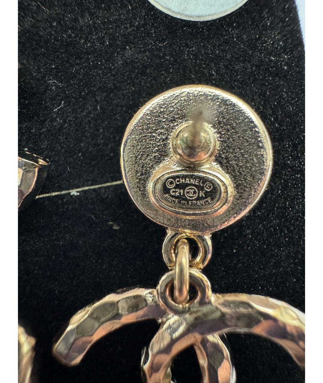 CHANEL Золотые серебряные серьги, фото 5