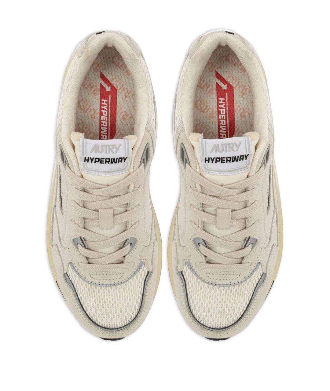 AUTRY Серые текстильные низкие кроссовки / кеды, фото 5