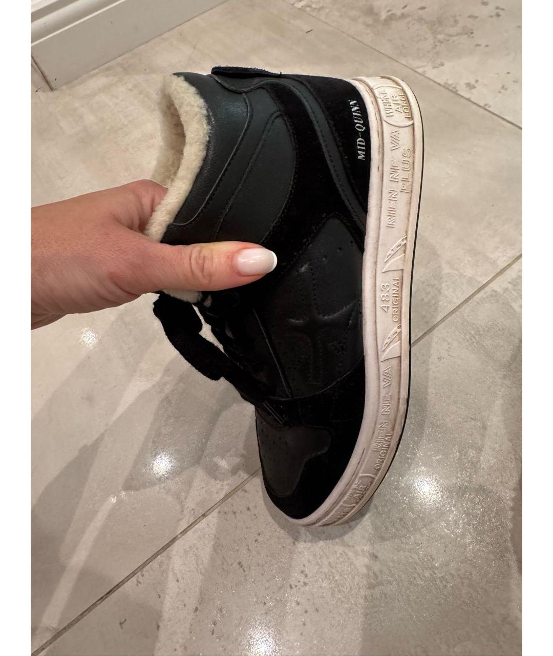 PREMIATA Черные кожаные кеды, фото 7