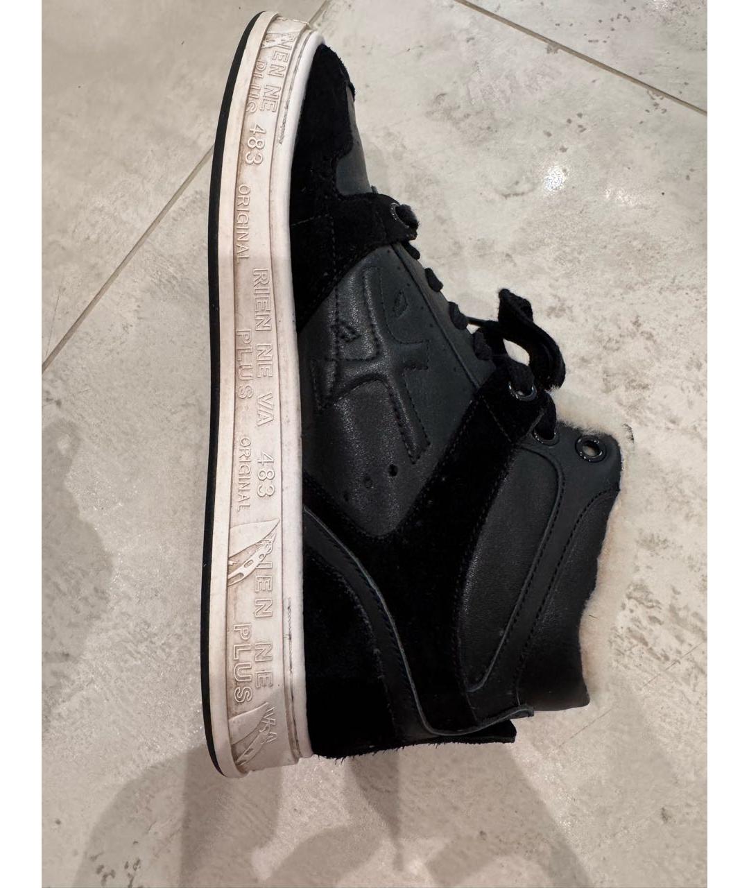 PREMIATA Черные кожаные кеды, фото 8