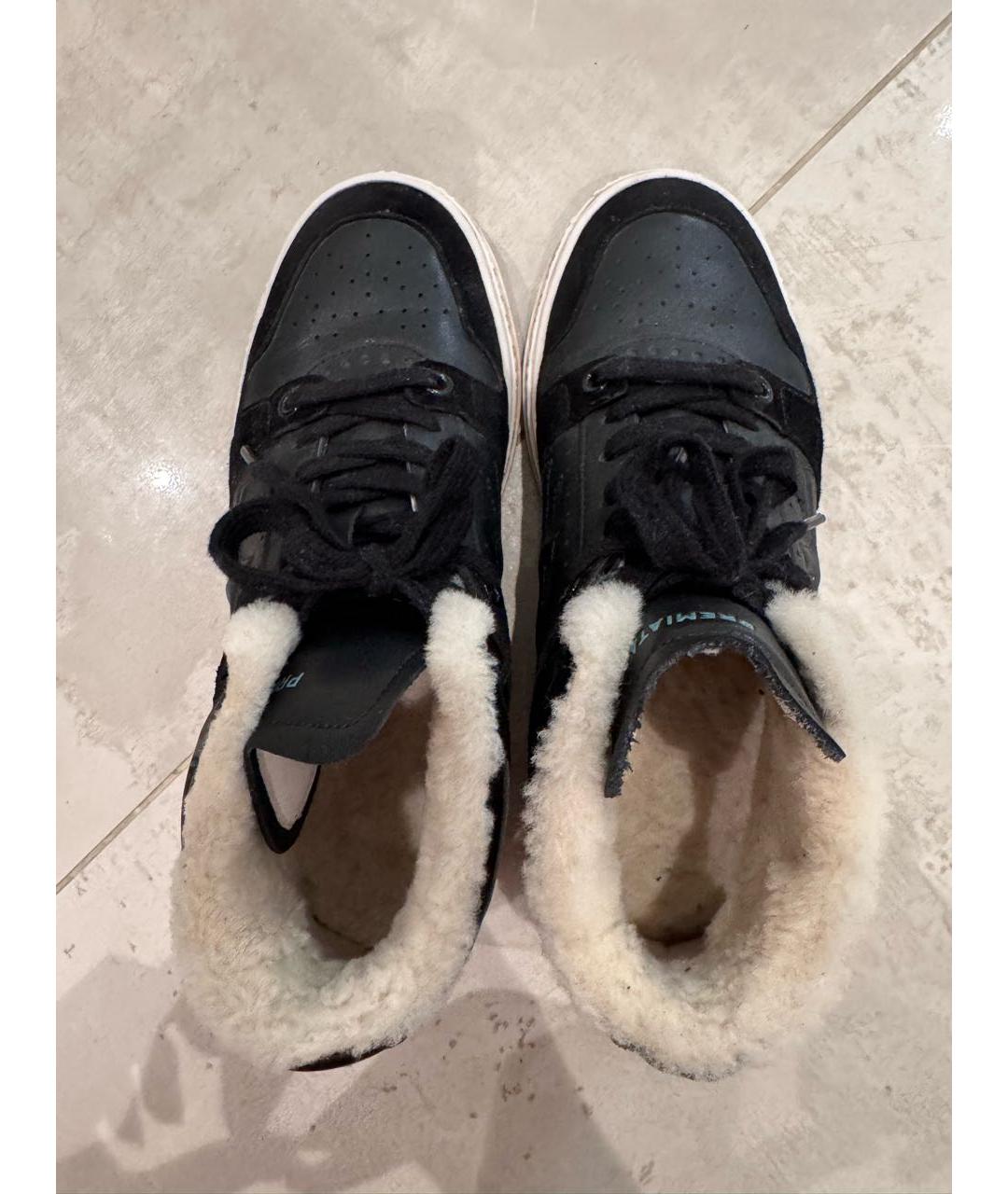 PREMIATA Черные кожаные кеды, фото 3