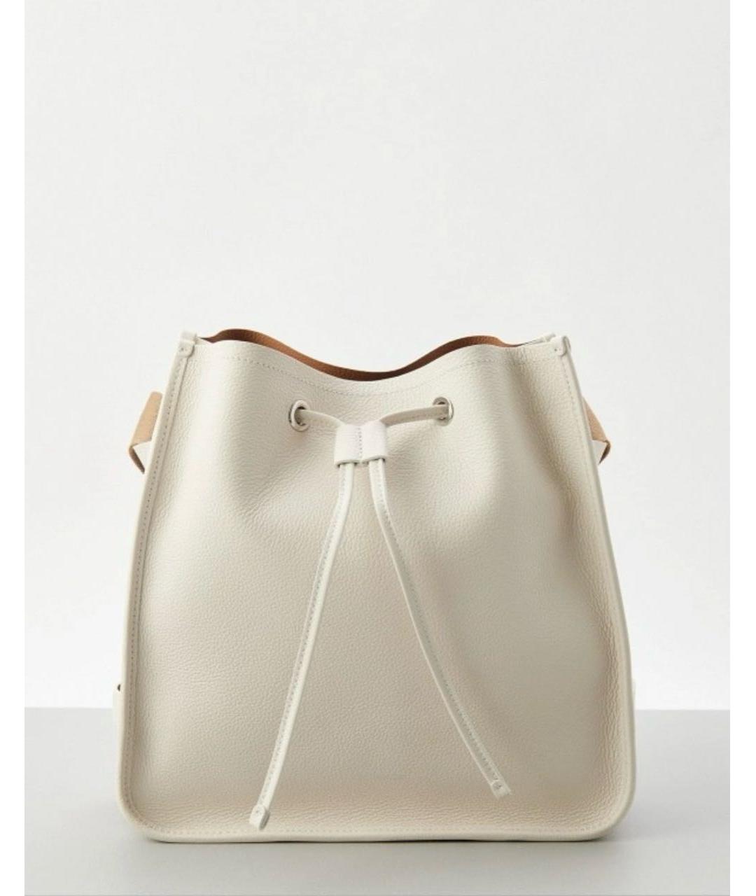 COCCINELLE Белая кожаная сумка через плечо, фото 6