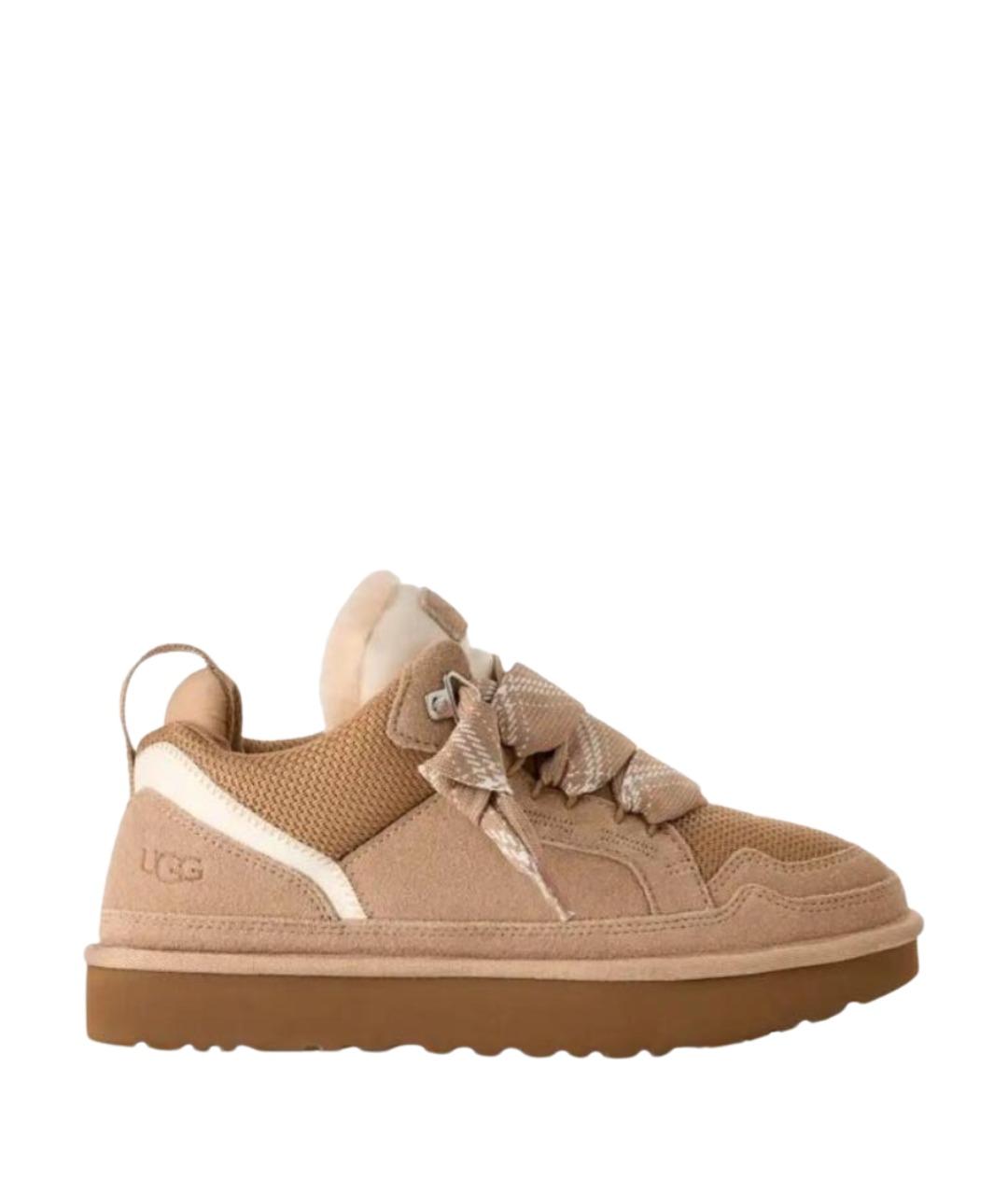 UGG AUSTRALIA Бежевые замшевые ботинки, фото 1