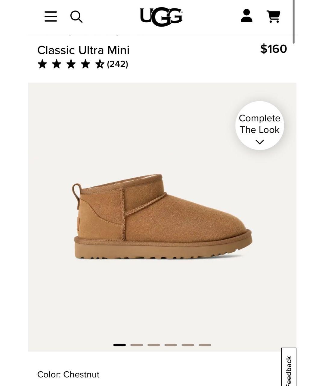 UGG AUSTRALIA Коричневые замшевые ботинки, фото 9