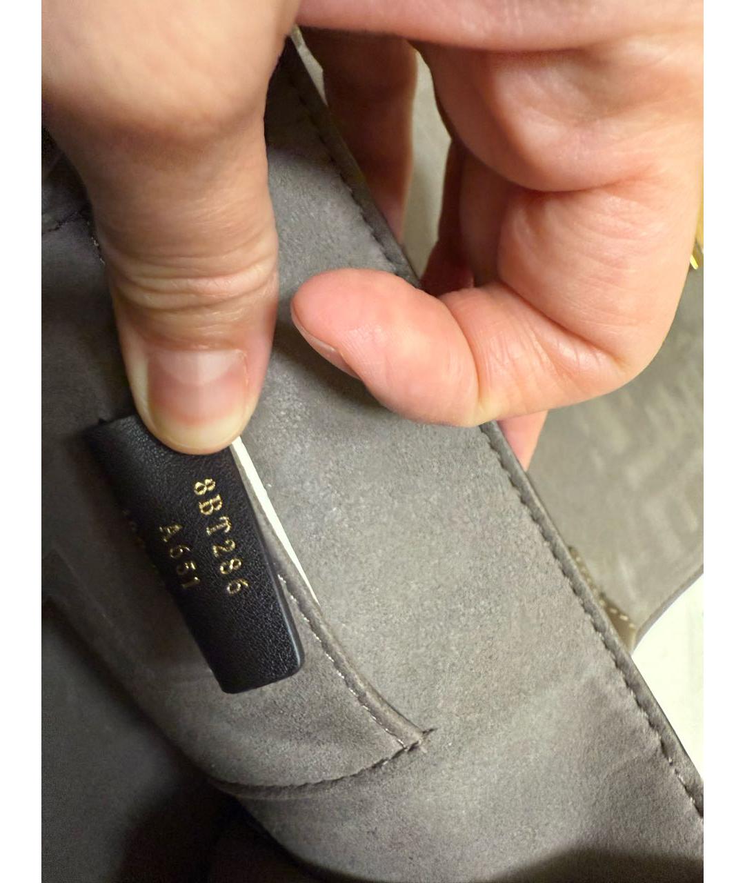 FENDI Коричневая кожаная сумка через плечо, фото 4