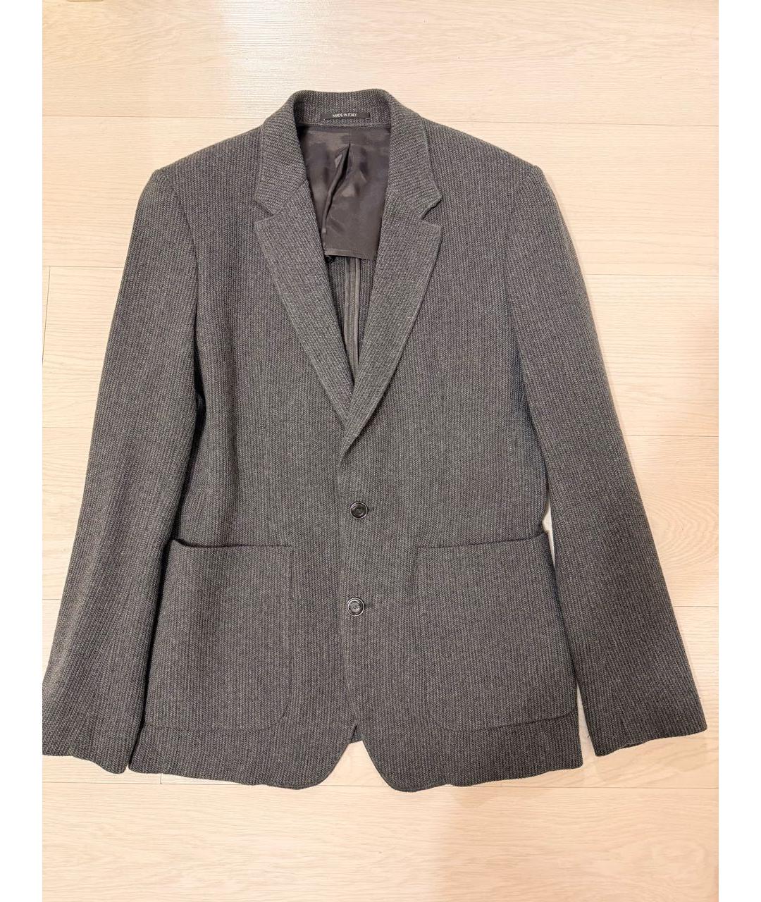 VIKTOR & ROLF Антрацитовый шерстяной пиджак, фото 7