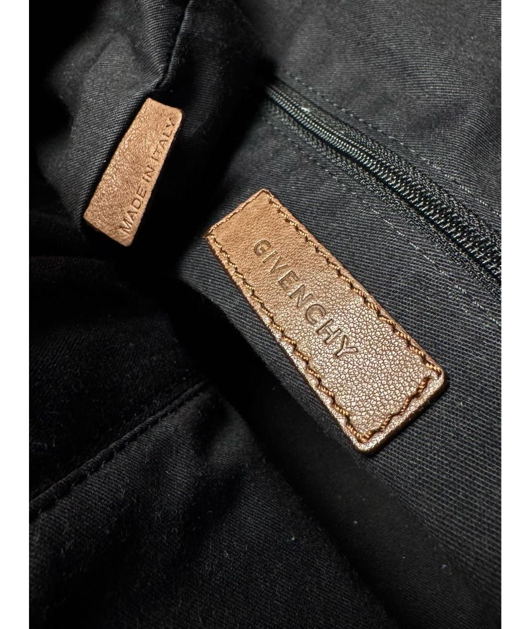 GIVENCHY Коричневая кожаная сумка с короткими ручками, фото 7