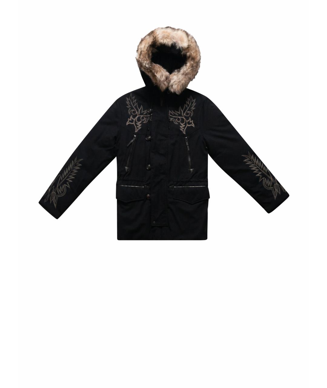 RALPH LAUREN Черный шерстяной пуховик, фото 1