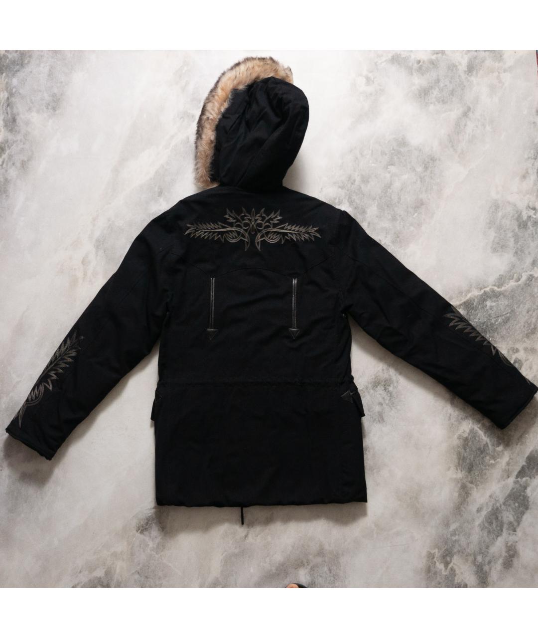 RALPH LAUREN Черный шерстяной пуховик, фото 2