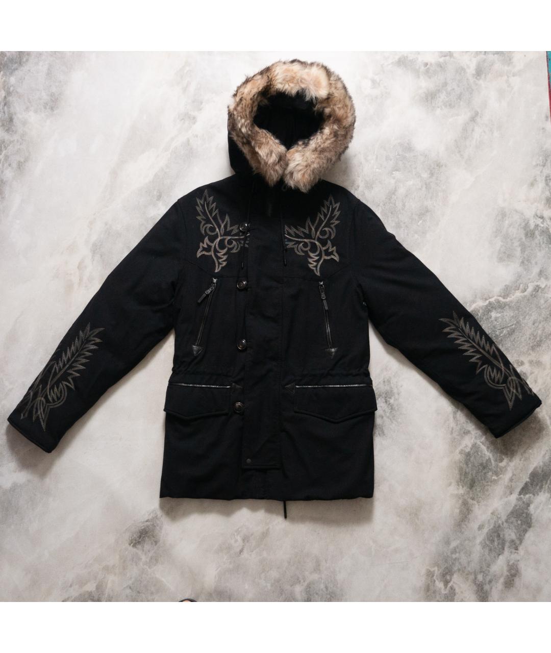 RALPH LAUREN Черный шерстяной пуховик, фото 10