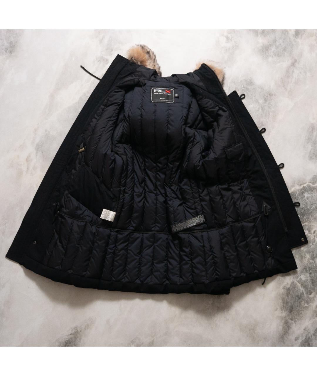RALPH LAUREN Черный шерстяной пуховик, фото 5