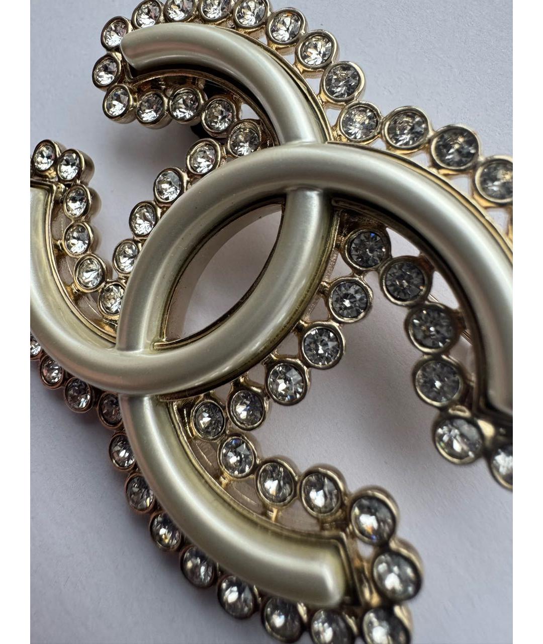 CHANEL Золотая металлическая булавка / брошь, фото 2