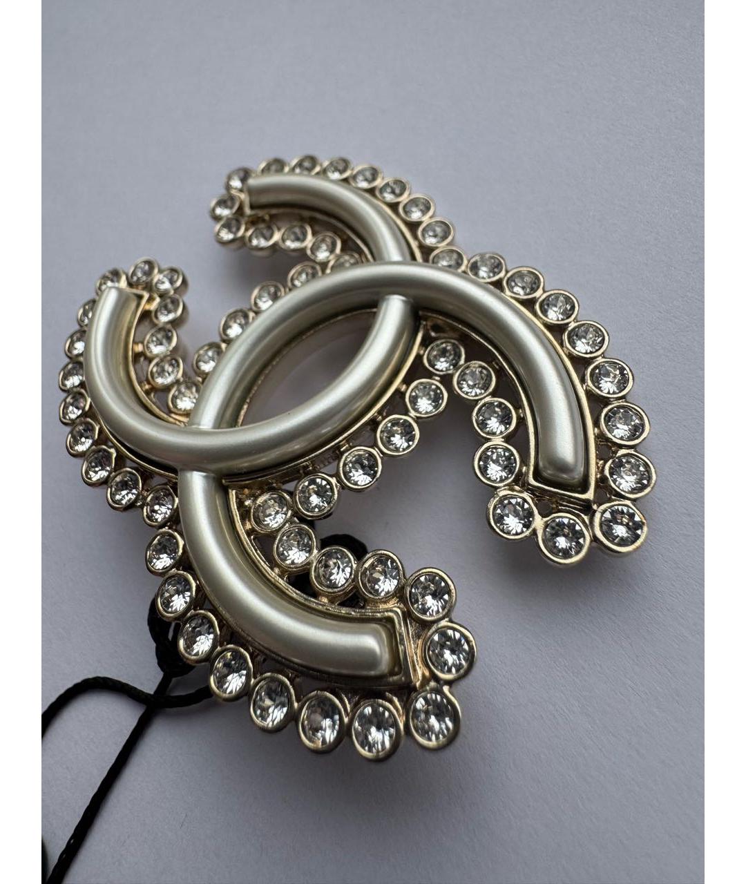 CHANEL Золотая металлическая булавка / брошь, фото 4