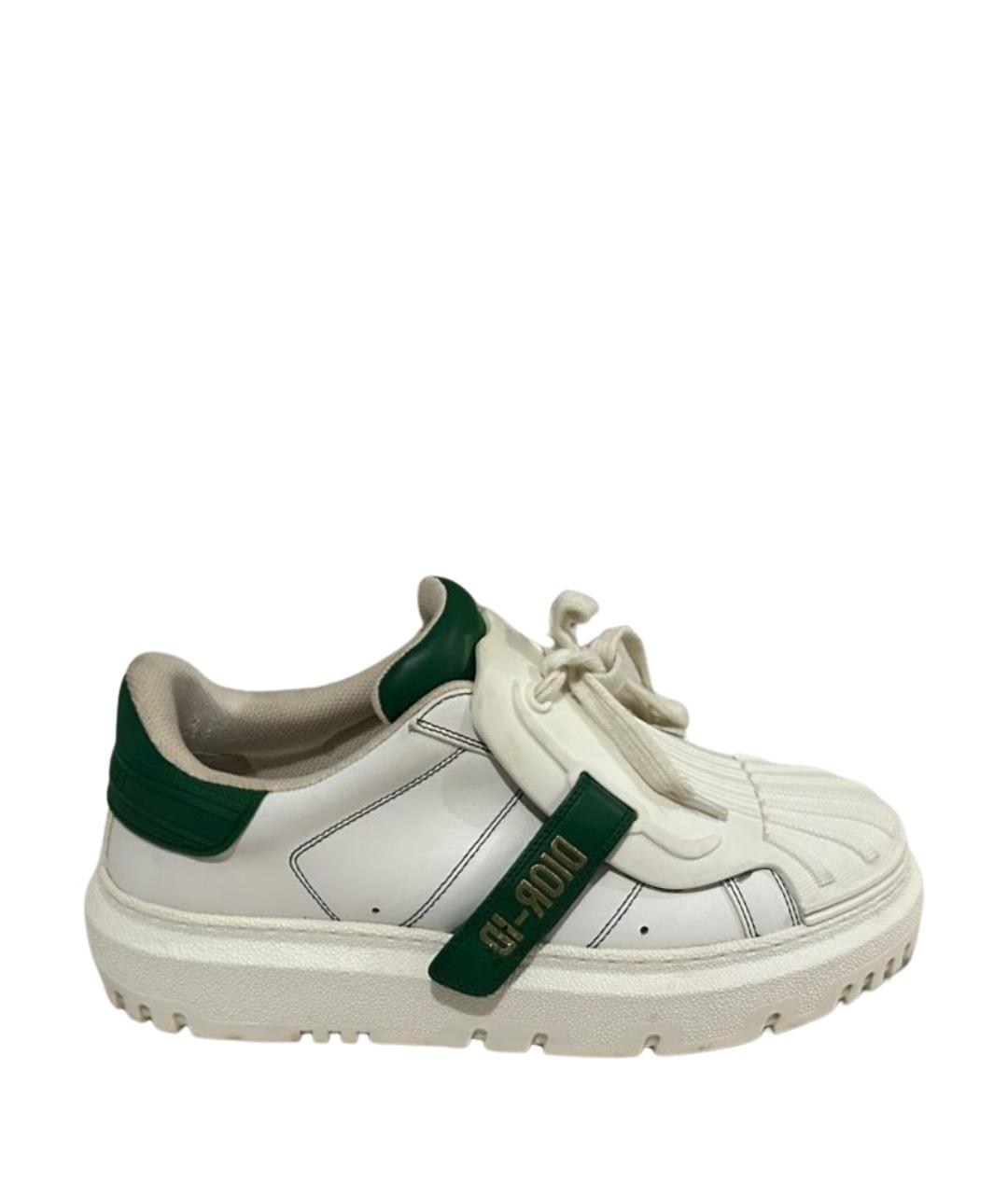 CHRISTIAN DIOR Белые кожаные кеды, фото 1