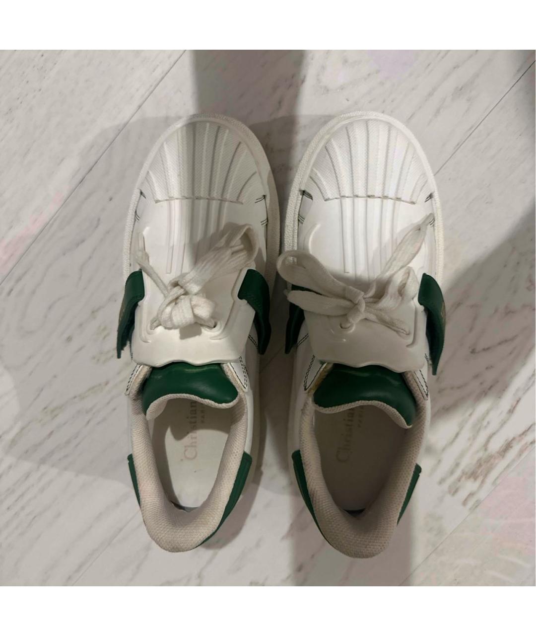 CHRISTIAN DIOR Белые кожаные кеды, фото 3