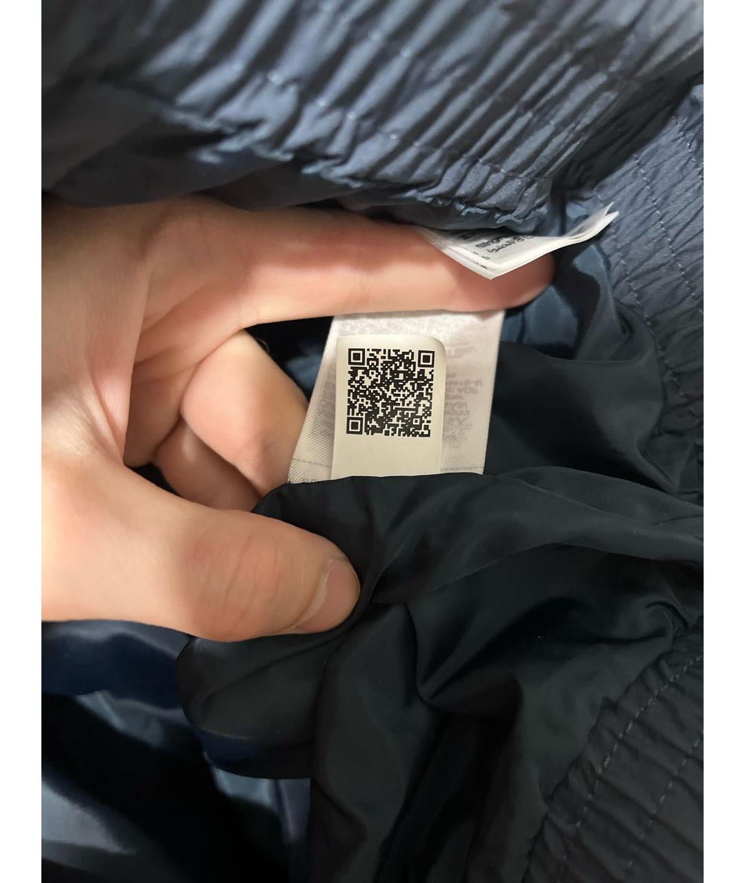 CALVIN KLEIN Темно-синяя полиэстеровая куртка, фото 7