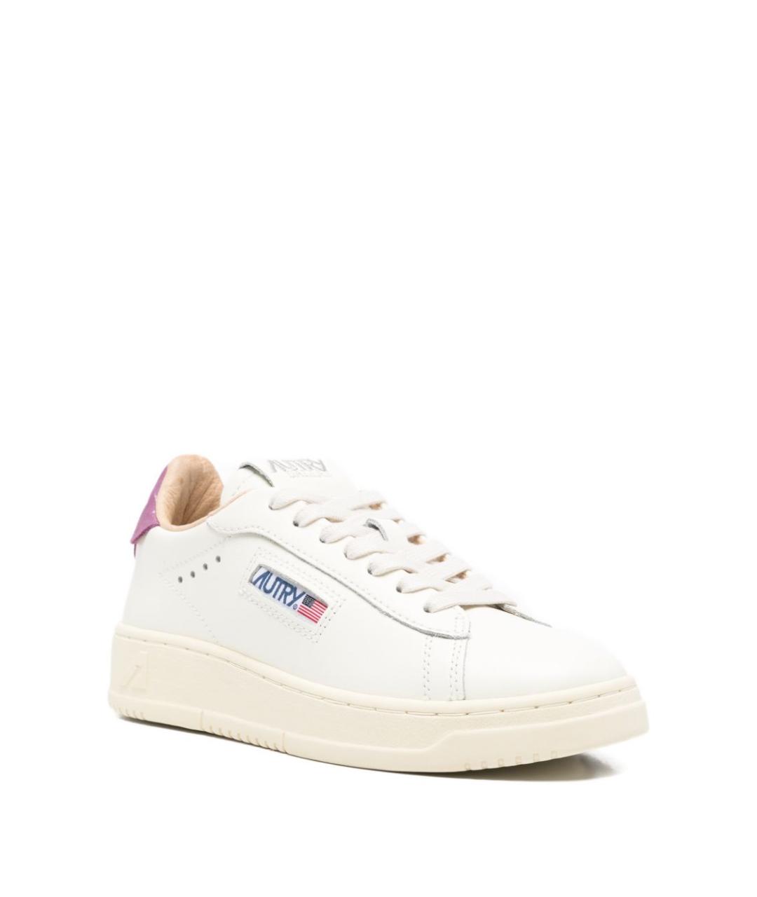 AUTRY Фиолетовые кожаные кроссовки, фото 4